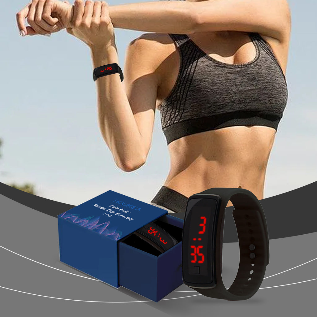 Houkea Fashion Sports Watch All Fashion Outdoor Fitness Sports Daily Time Management Convenient Watch