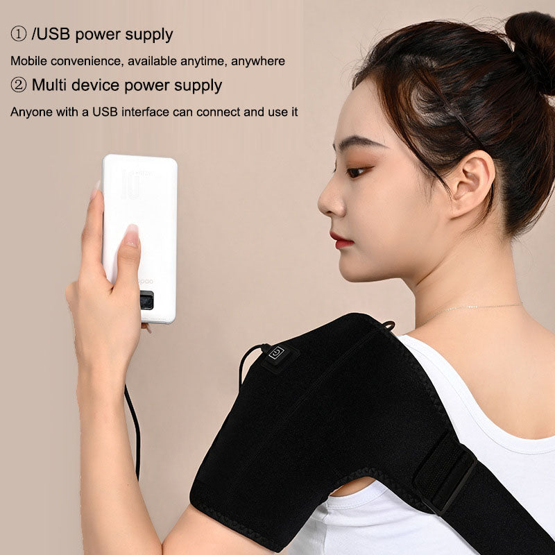 USB Heated Shoulder Brace for Injury Rehabilitation