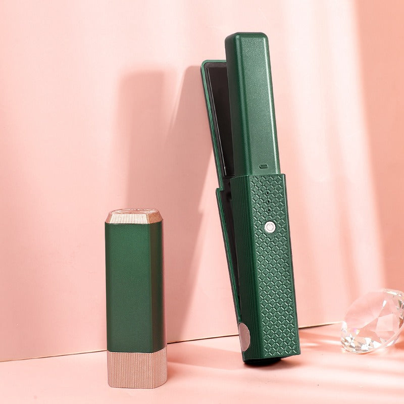 New mini USB wireless splint curling and straightening dual-use hair curler portable hair straightener bangs curler