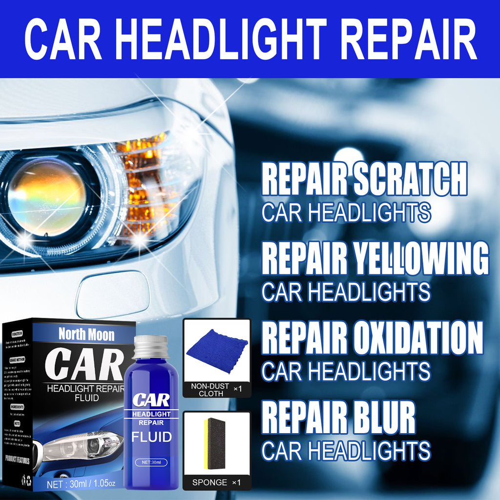 Rayhong Car Lamp Refurbishment And Repair Agent (30ml Set) Set Of Car Lamp Crystal Refurbishment And Repair Agent, Headlamp Repair Liquid