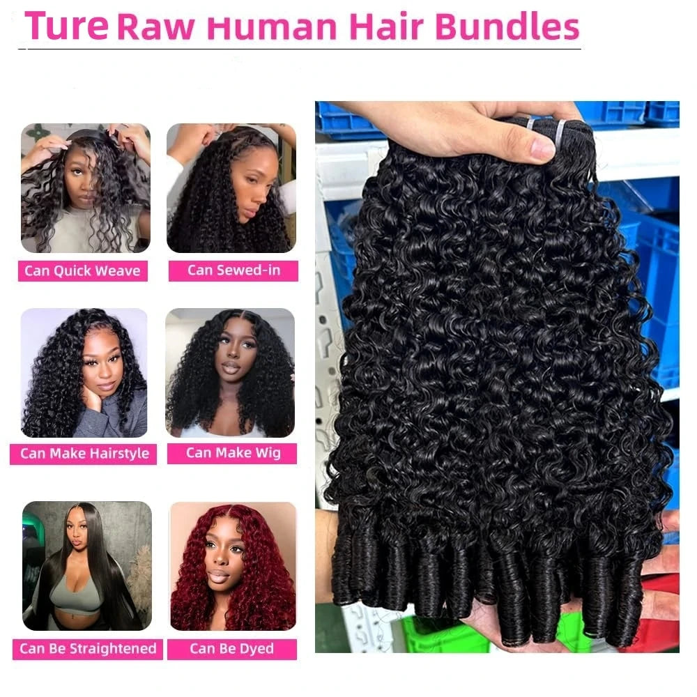 Virgin Burmese Curly Hair Extensions