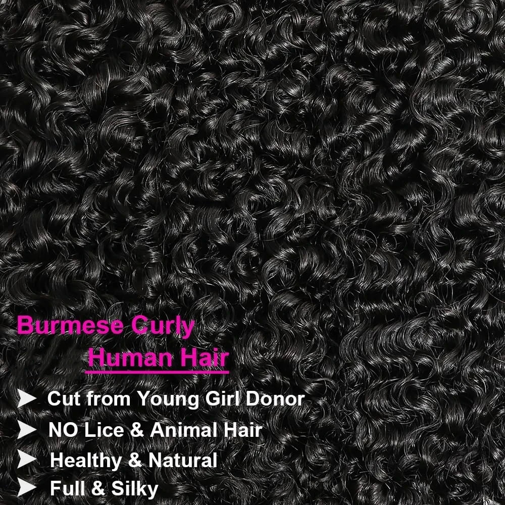 Virgin Burmese Curly Hair Extensions