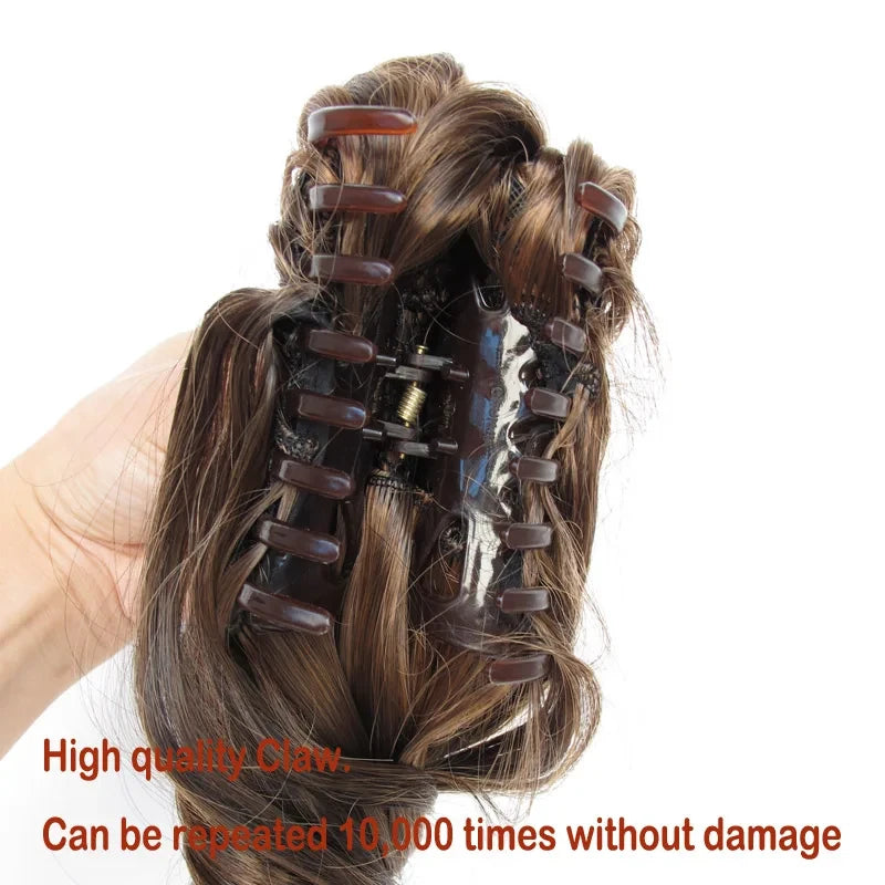 Wavy Piano Color Synthetic Ponytail Extension