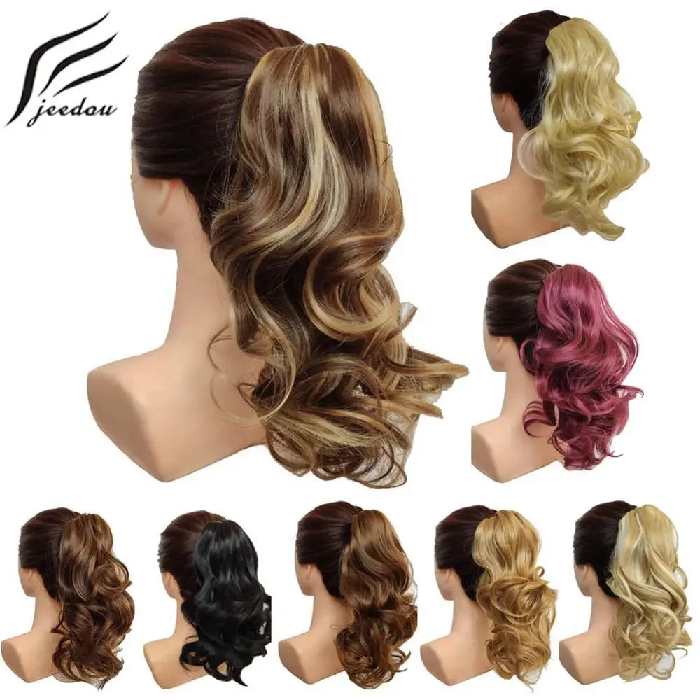 Wavy Piano Color Synthetic Ponytail Extension