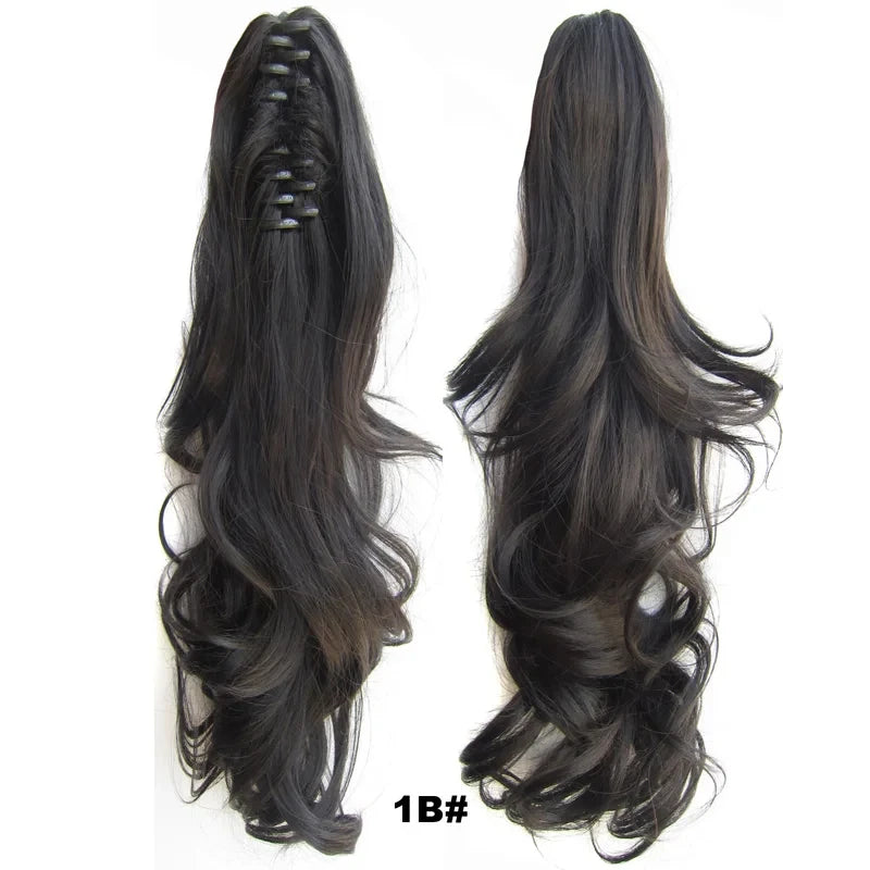 Wavy Piano Color Synthetic Ponytail Extension