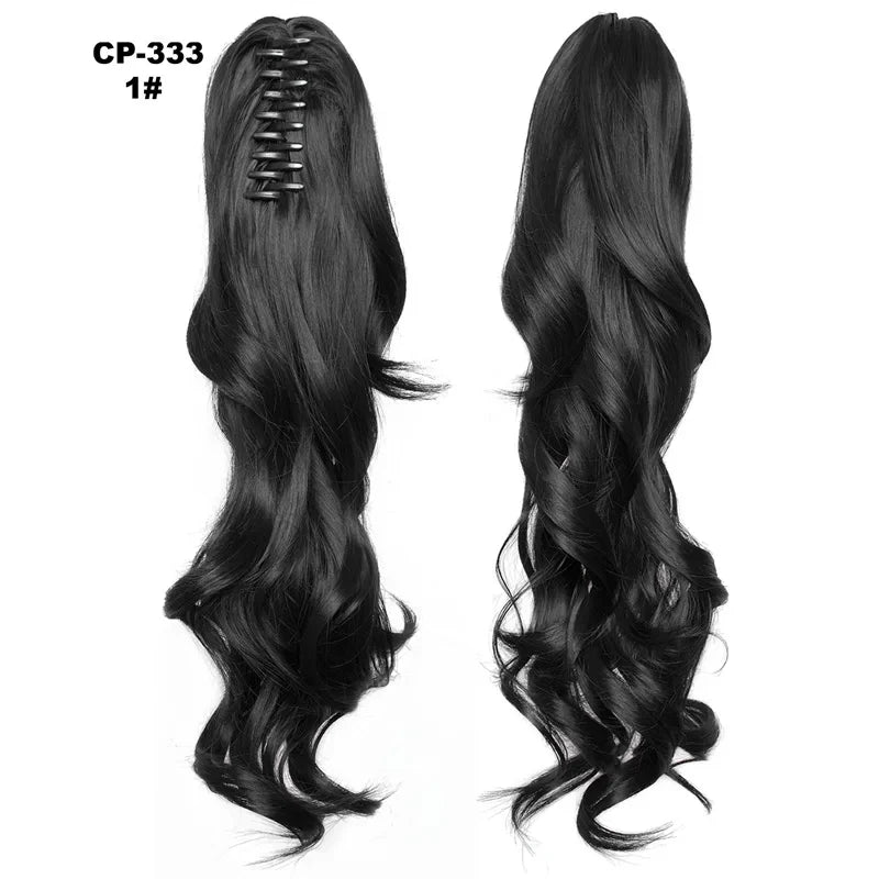 Wavy Piano Color Synthetic Ponytail Extension