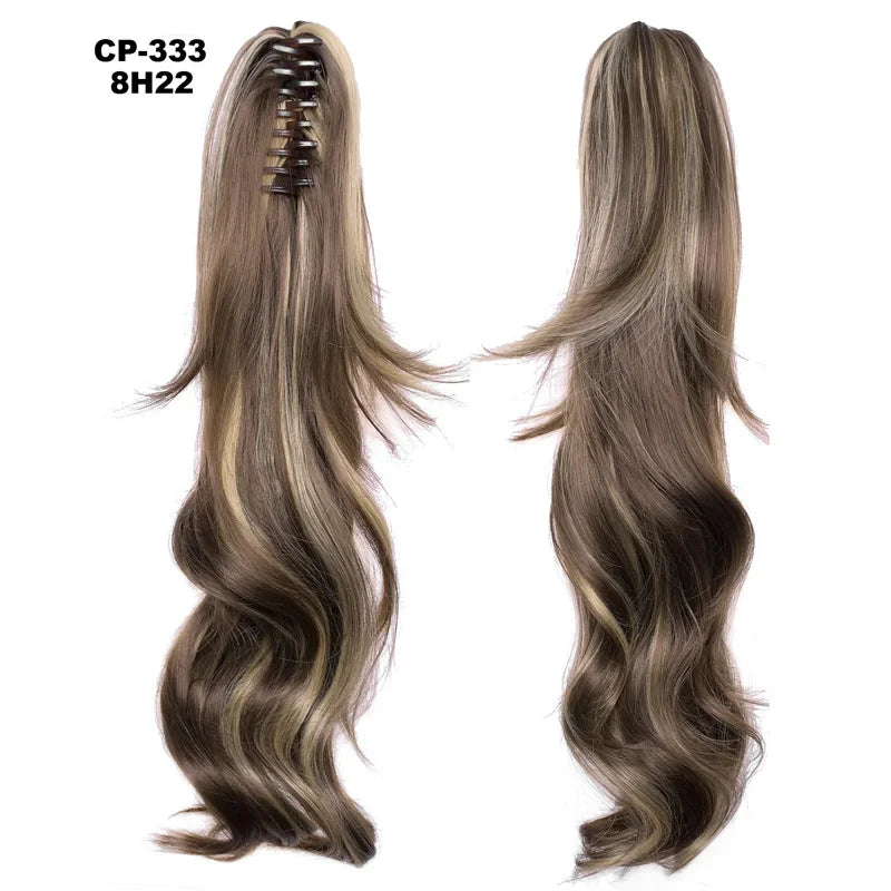 Wavy Piano Color Synthetic Ponytail Extension