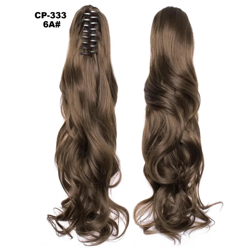 Wavy Piano Color Synthetic Ponytail Extension