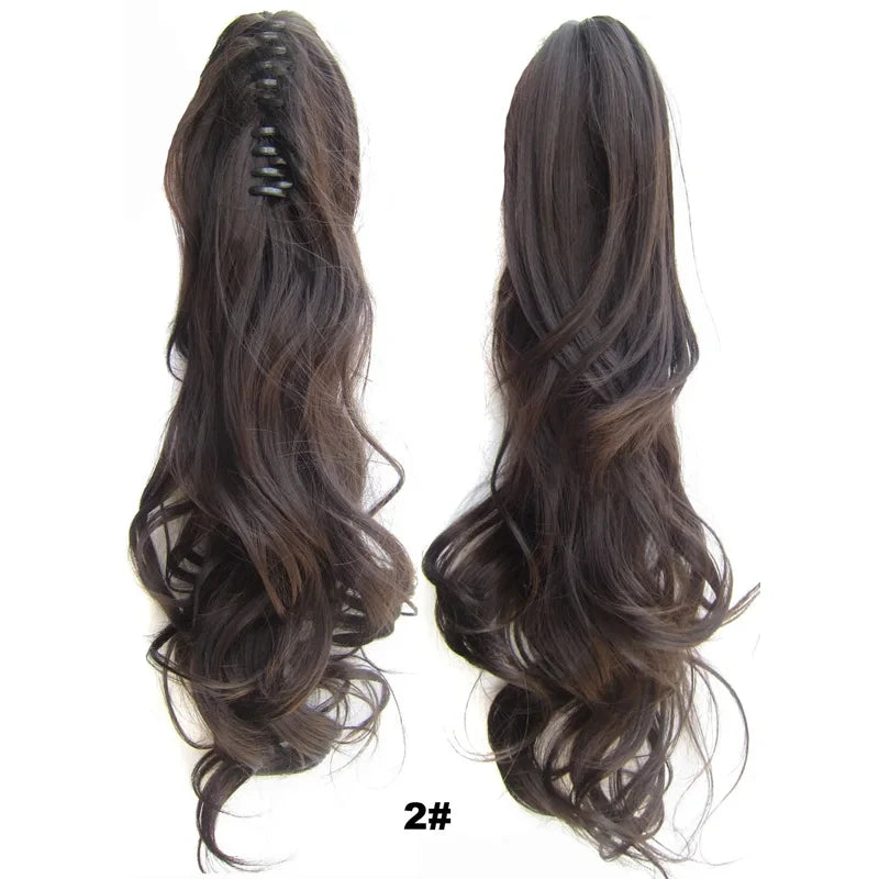 Wavy Piano Color Synthetic Ponytail Extension