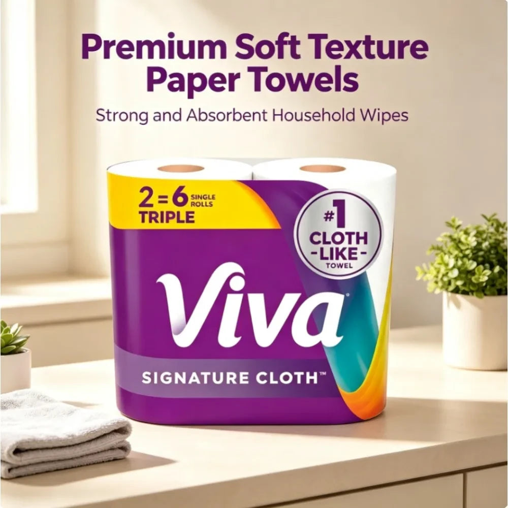 Soft Textured Paper Towel Rolls