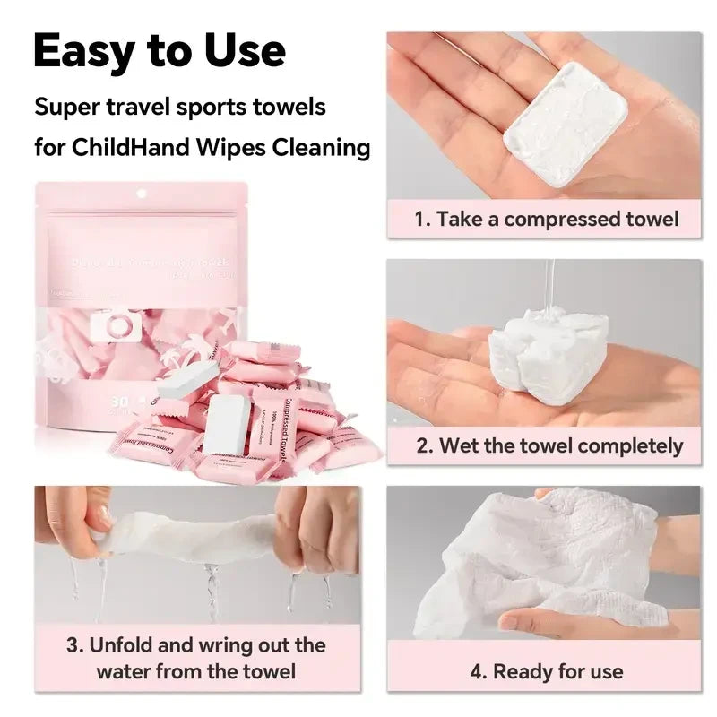 Disposable Compressed Towel Tablets