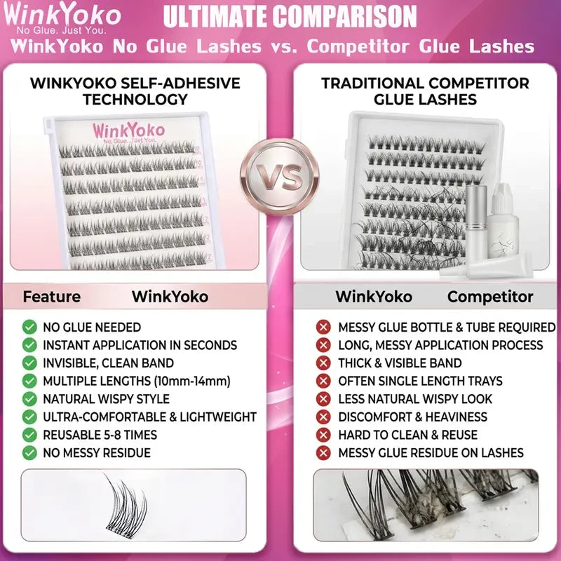 WinkYoko Pre-Glued Cluster Lashes