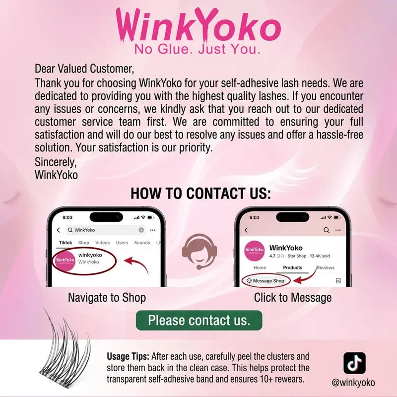 WinkYoko Pre-Glued Cluster Lashes
