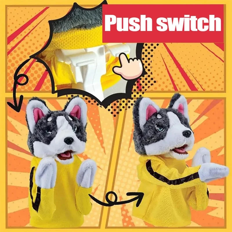 Interactive Dog Boxer Hand Puppet