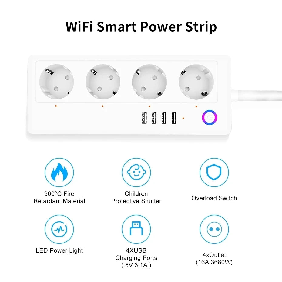 Smart WiFi Power Strip