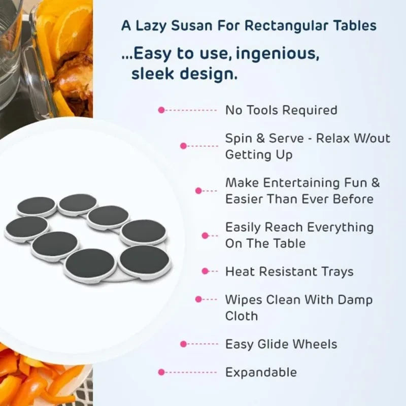 Rotating Lazy Susan Countertop Storage Rack