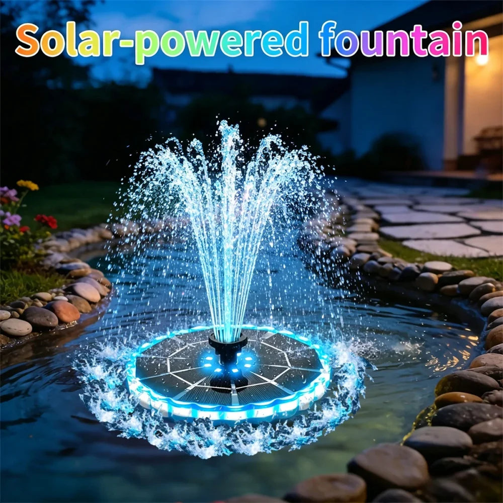 Solar Powered Garden Fountain Pump