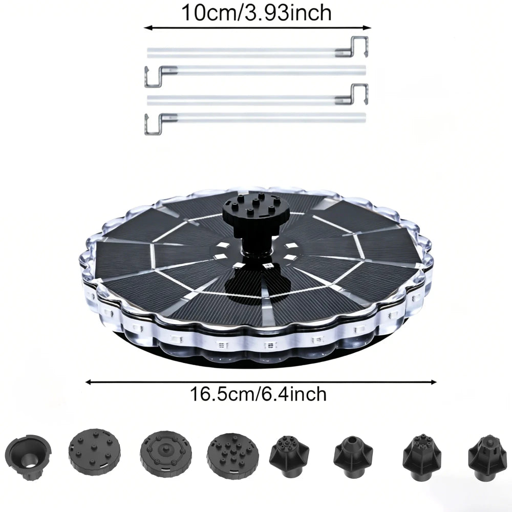 Solar Powered Garden Fountain Pump