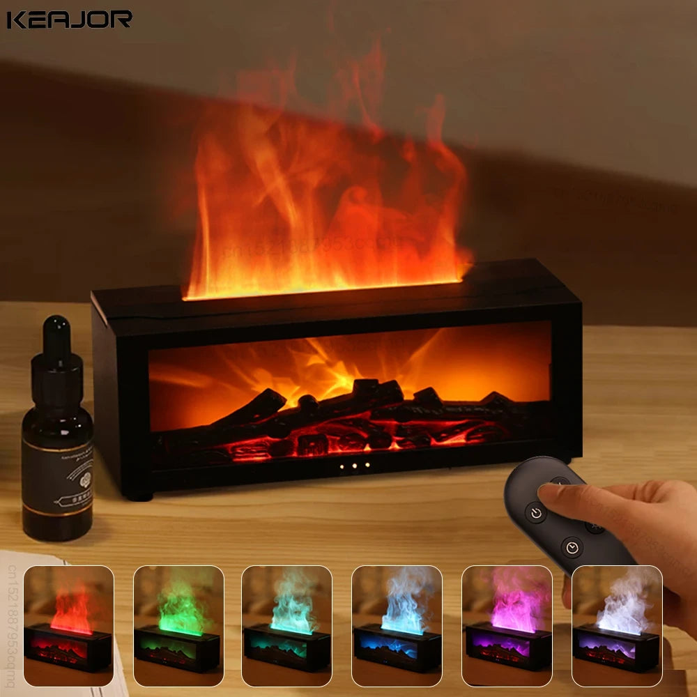 Flame Essential Oil Diffuser Humidifier