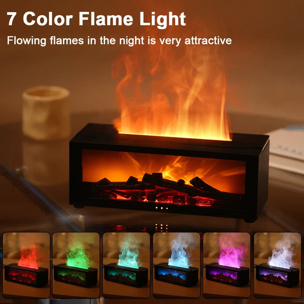 Flame Essential Oil Diffuser Humidifier