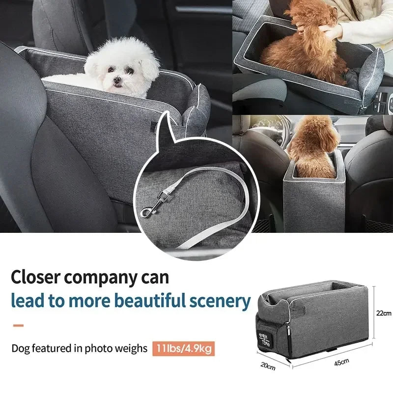 Portable Central Control Car Pet Safety Seat