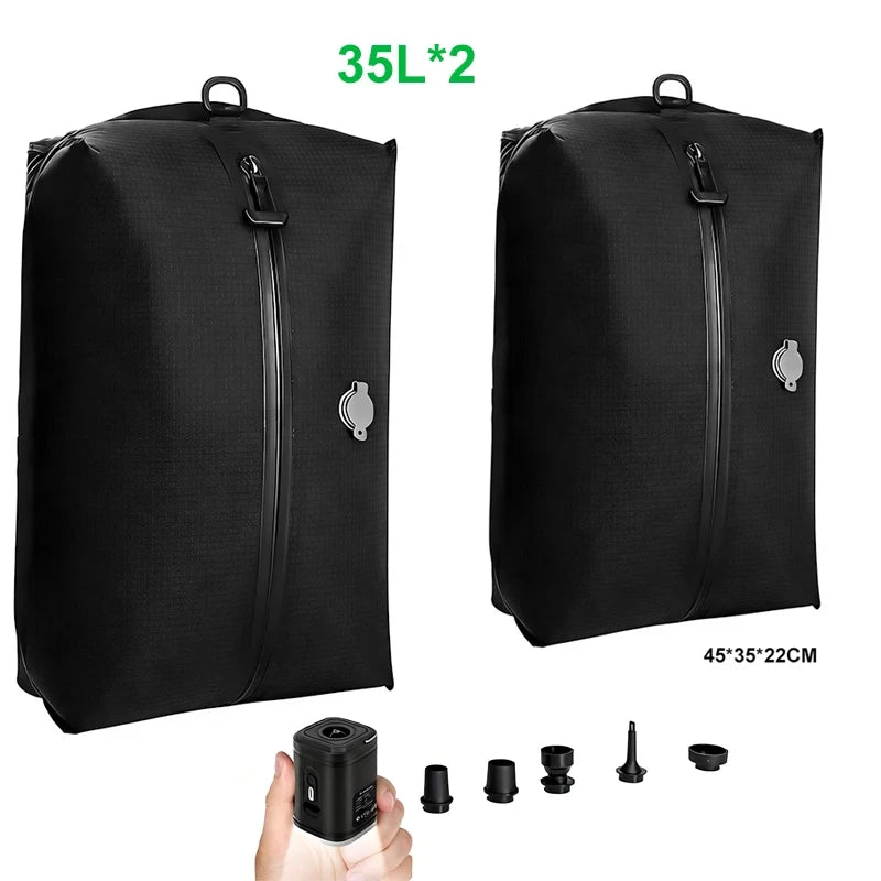 Travel Luggage Compression Vacuum Bags with Pump