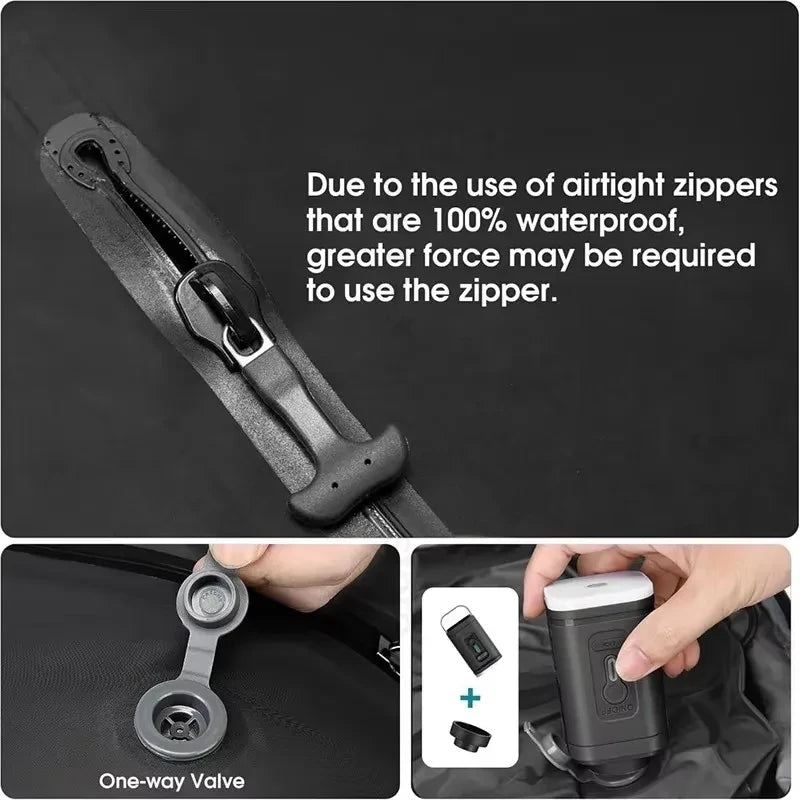 Travel Luggage Compression Vacuum Bags with Pump