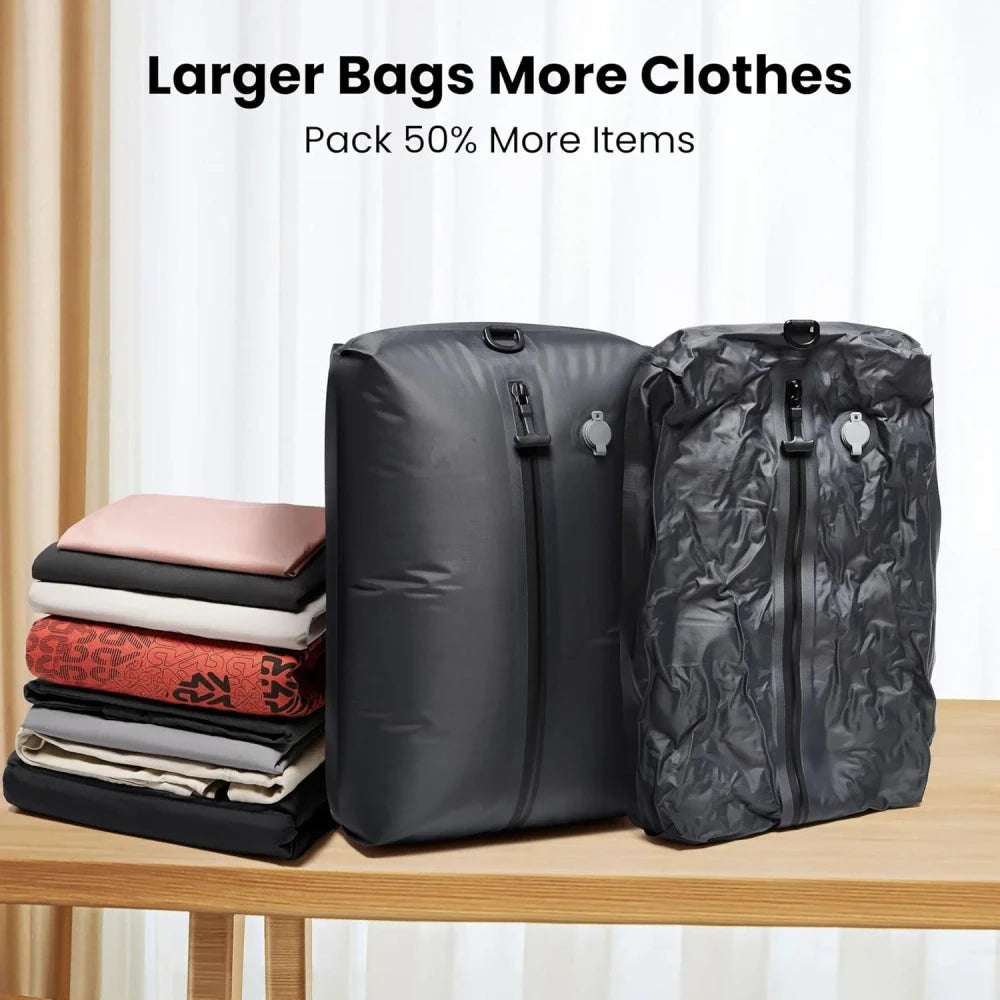 Travel Luggage Compression Vacuum Bags with Pump