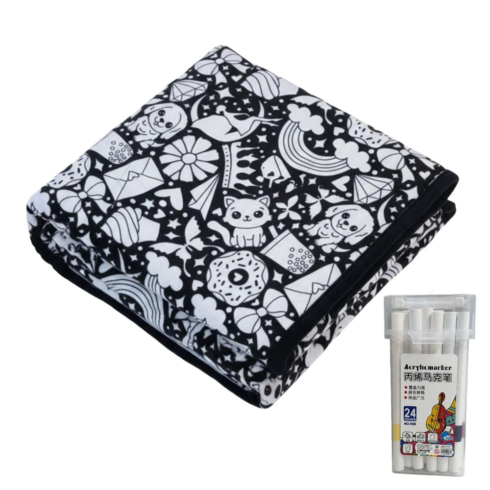 DIY Coloring Blanket Marker Kit