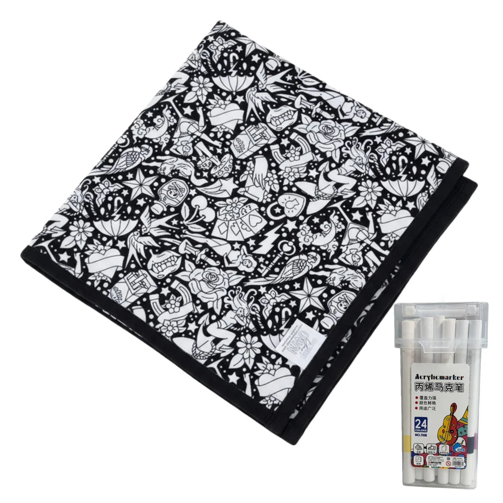 DIY Coloring Blanket Marker Kit
