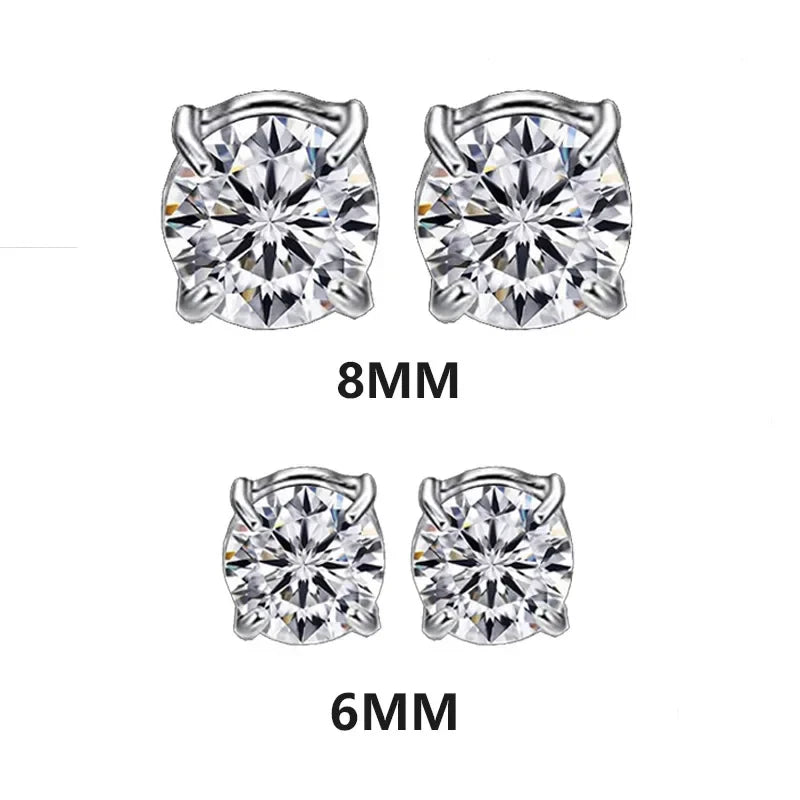 Crystal Magnetic Ear Studs