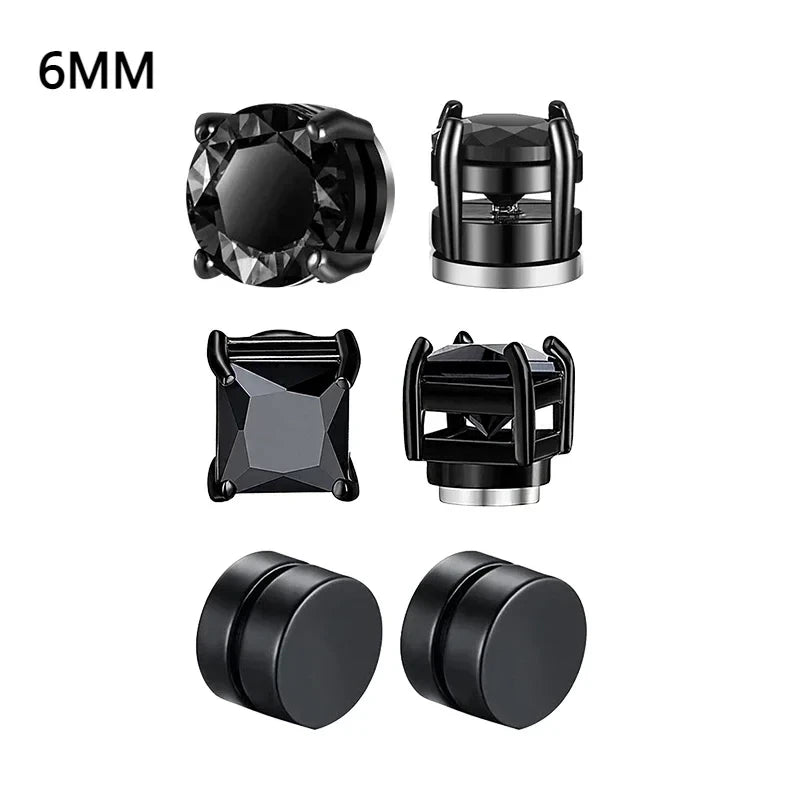 Crystal Magnetic Ear Studs