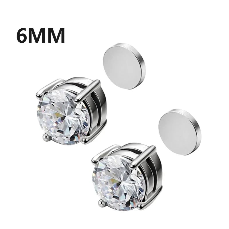 Crystal Magnetic Ear Studs