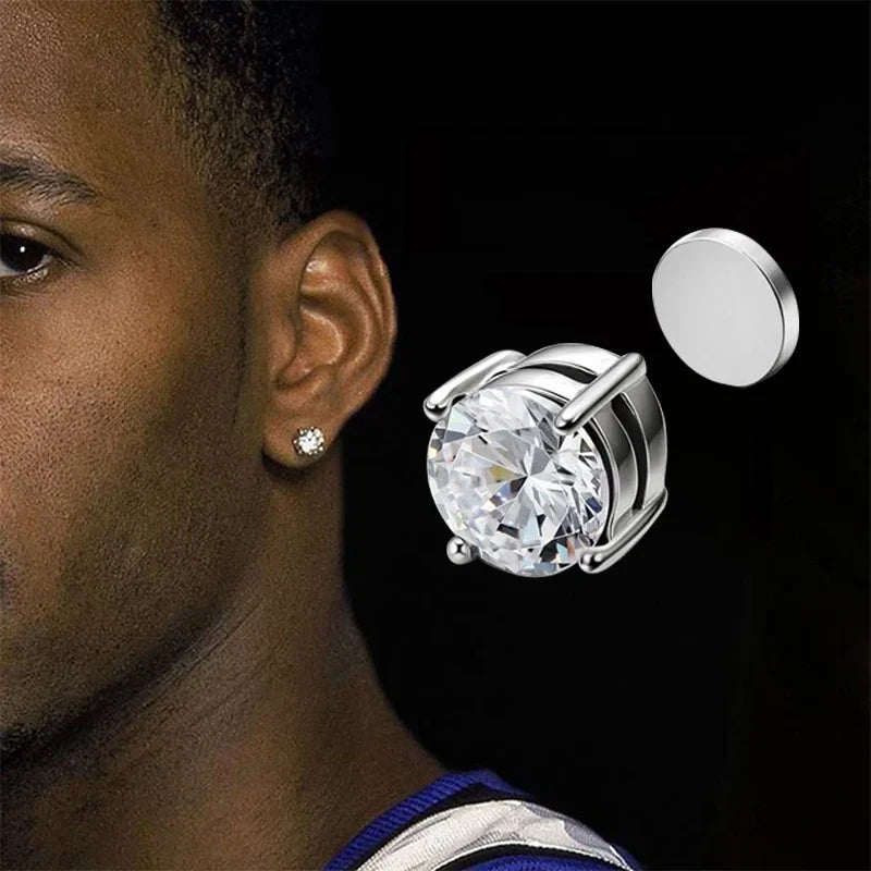 Crystal Magnetic Ear Studs
