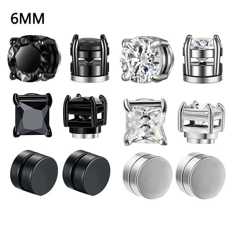 Crystal Magnetic Ear Studs