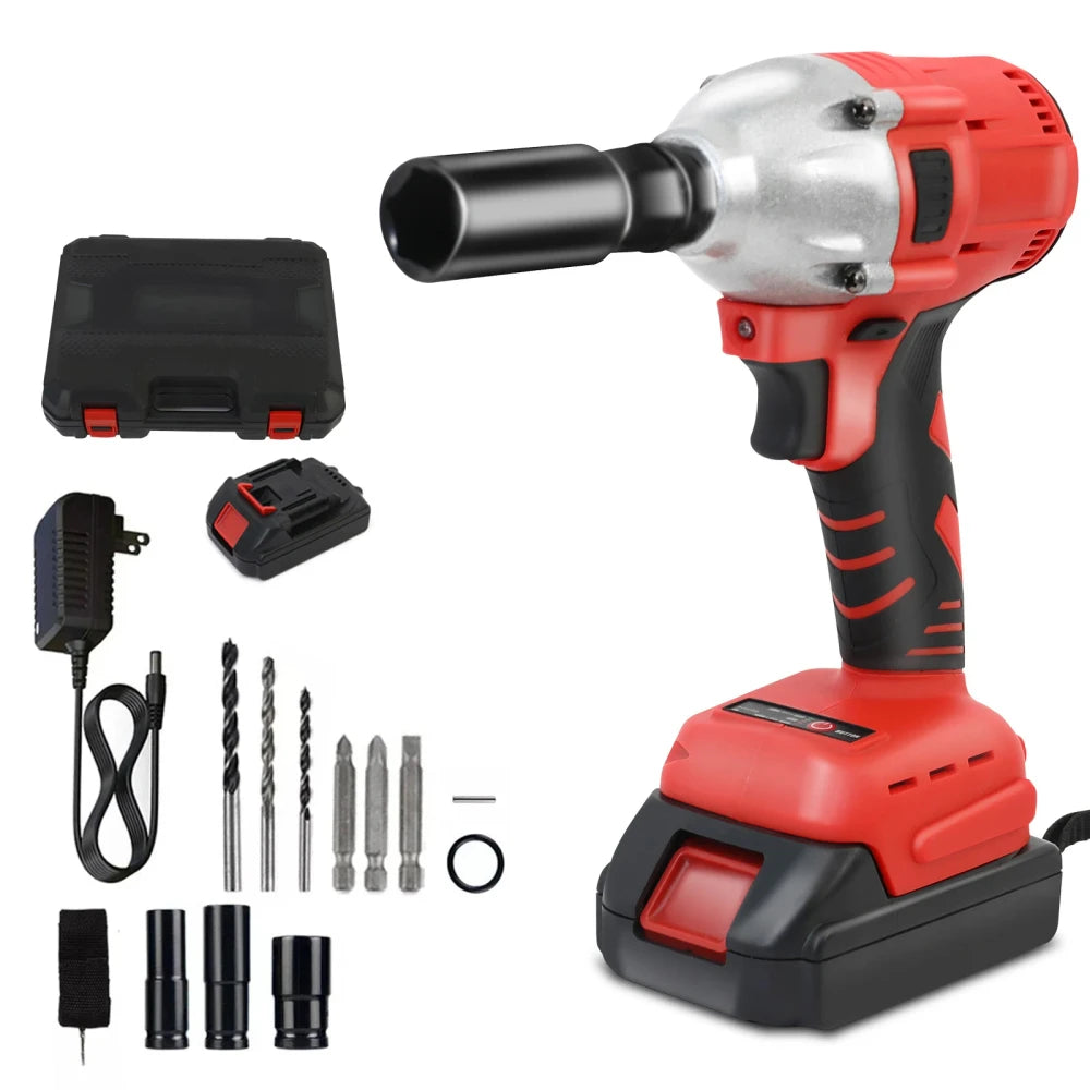 Cordless Electric Impact Wrench Set