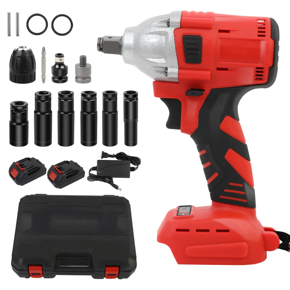Cordless Electric Impact Wrench Set