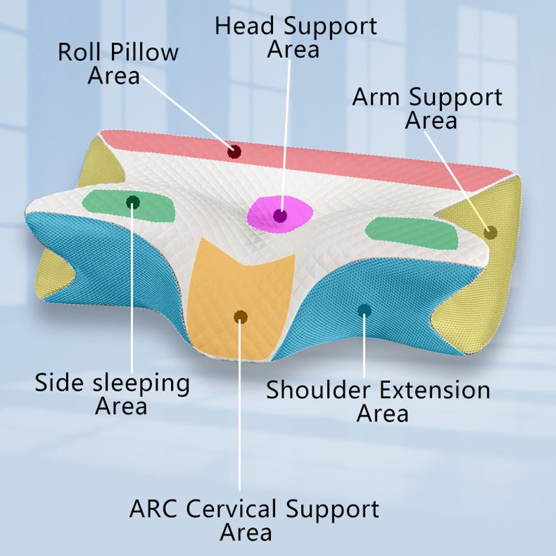 Memory Foam Couples Arch Pillow