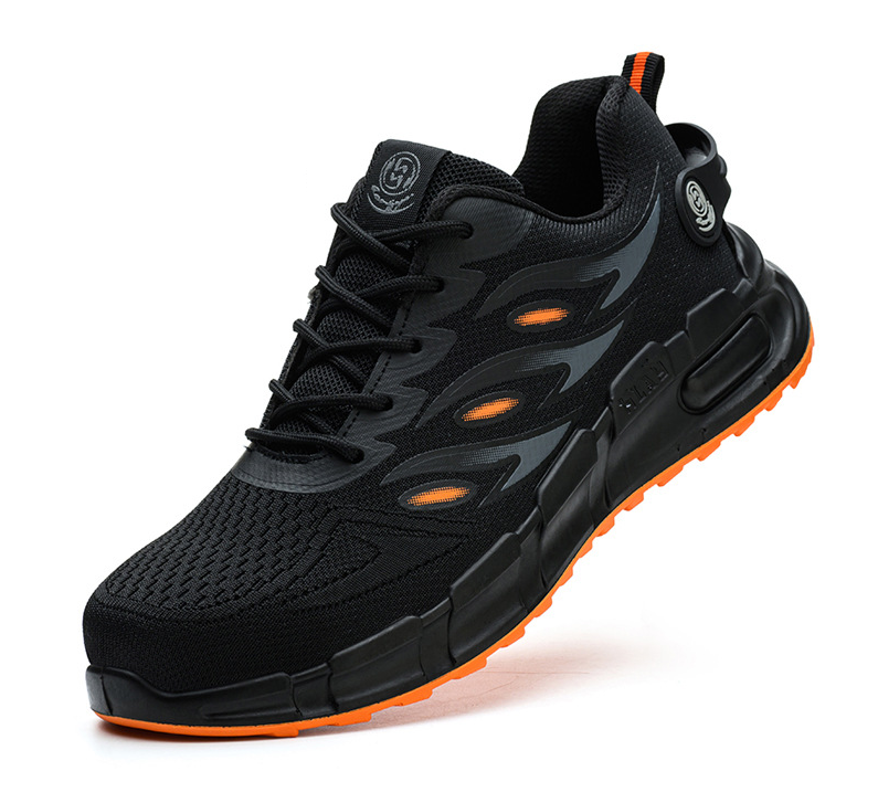 Flyknit labor protection shoes for men, anti smashing and puncture insulation 10kV safety shoes, wear-resistant, lightweight, br