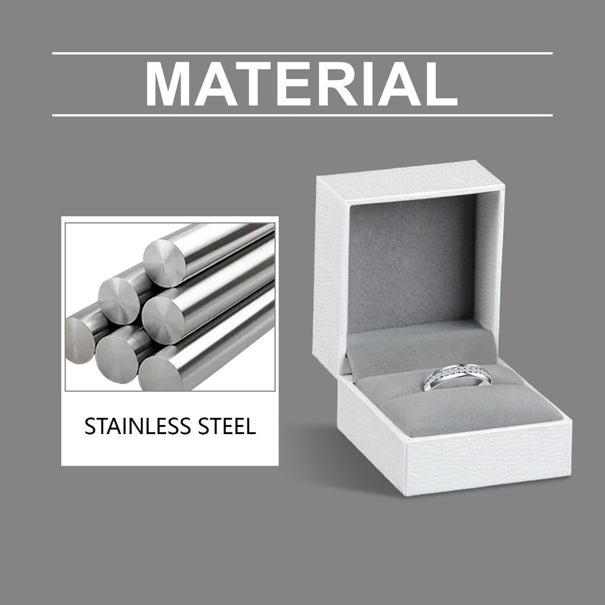 Hoexe Silver Dot Diamond Ring, Care For Daily Life Wear Comfortable Sports Ring For Men And Women