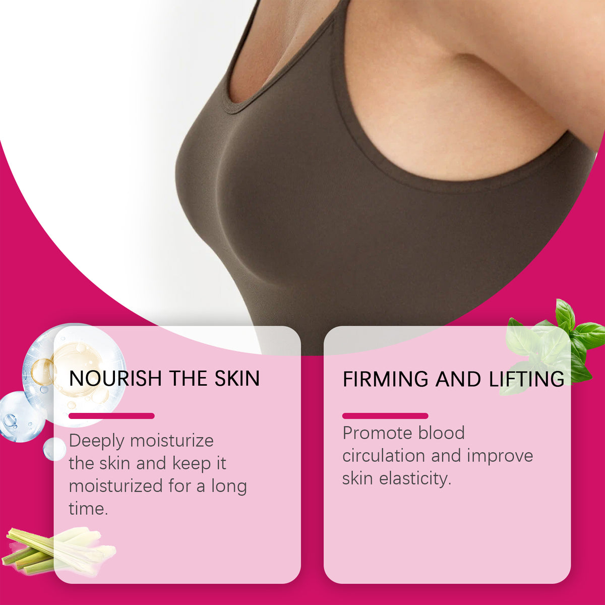 OceAura Breast Treatment Essence Oil Breast Massage Elastic Moisturizing And Nourishing Massage Essence