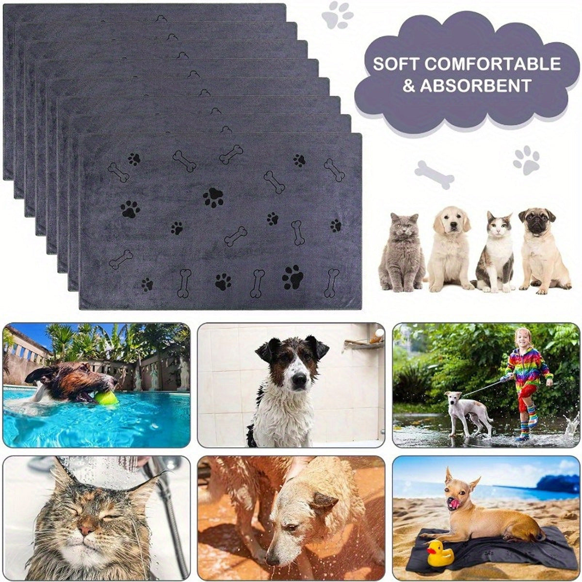 Microfiber Pet Drying Towel