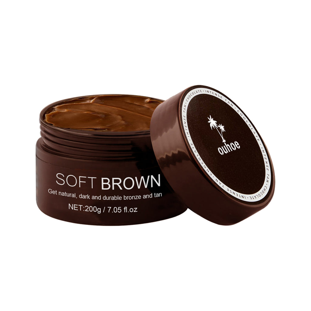 OUHOE Soft Brown, Summer Seaside Tanning Dark Tan Moisturizing Cream for Tanning Skin