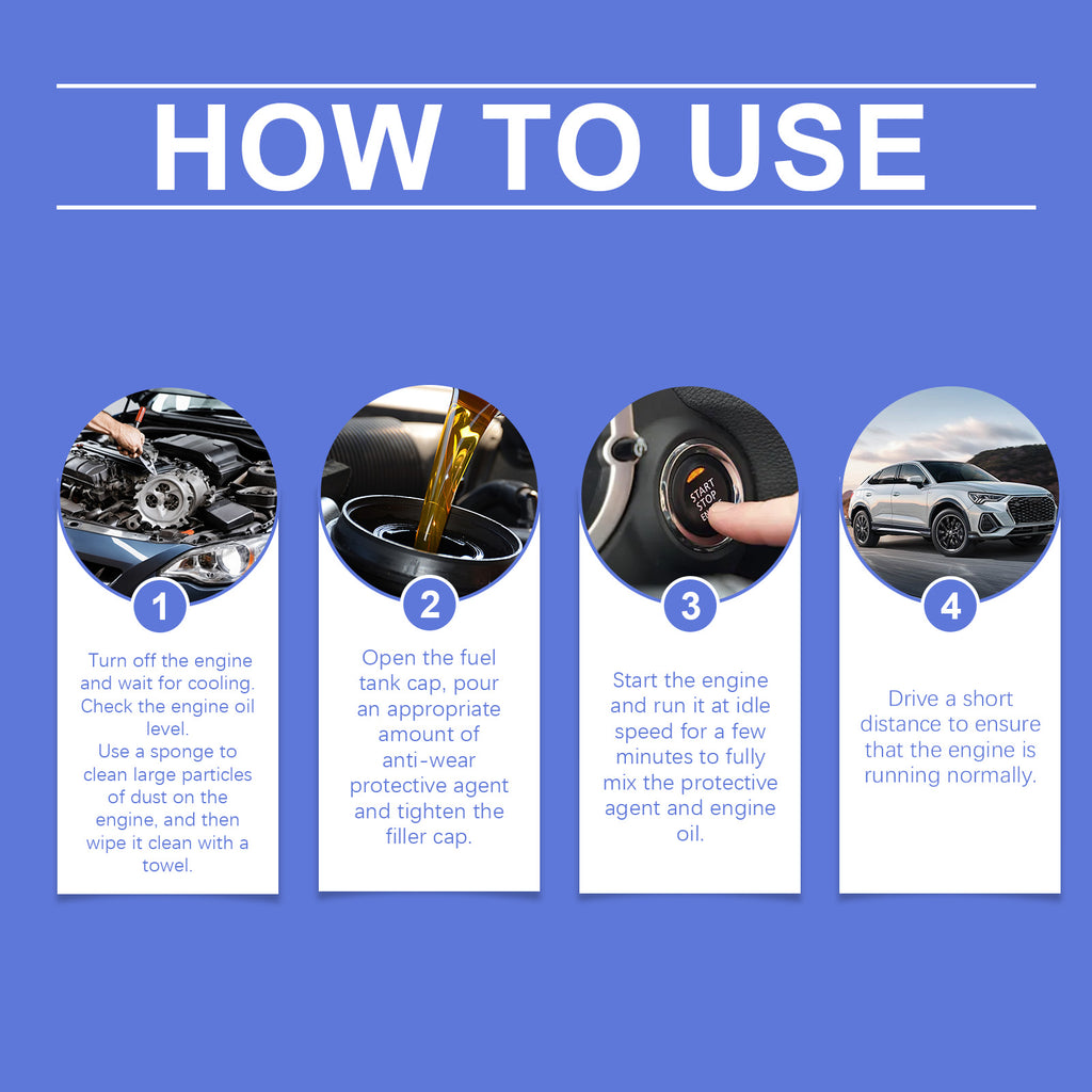 Homonth Engine Carbon Removal Anti-Wear Additives Automotive Engine Anti-Wear Rust And Noise Reduction Curing Agent