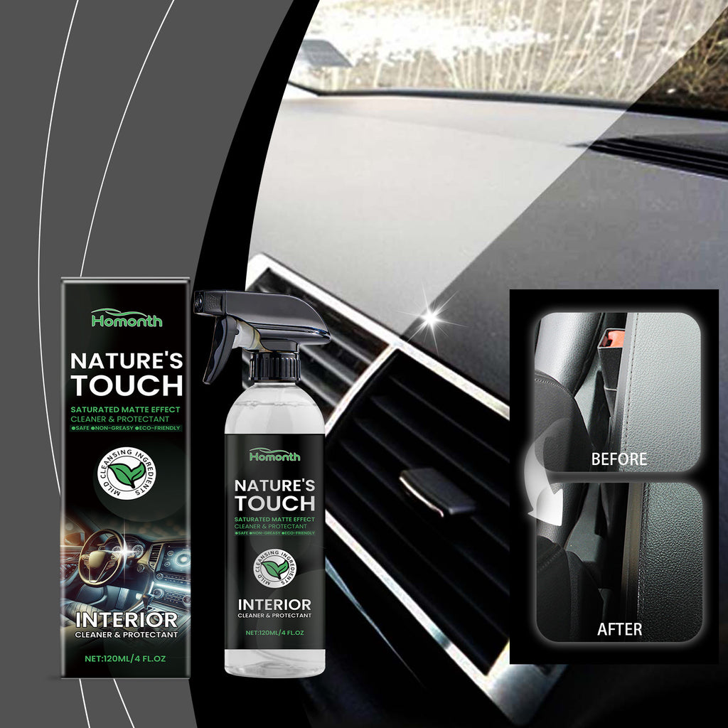 Homonth Car Interior Cleaner, Interior Decoration Soft Seat Steering Wheel Cleaning Refurbishment Decontamination Maintenance Agent