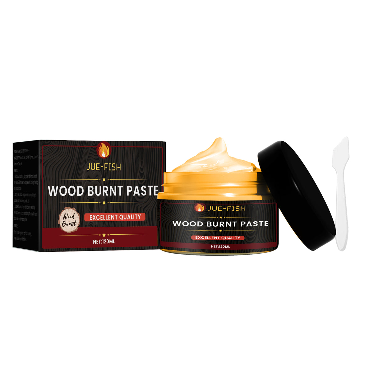 Wood Burning Paste, Camping Outdoor Wood Cloth Combustion DIY Pyrography Wood Burning Paste