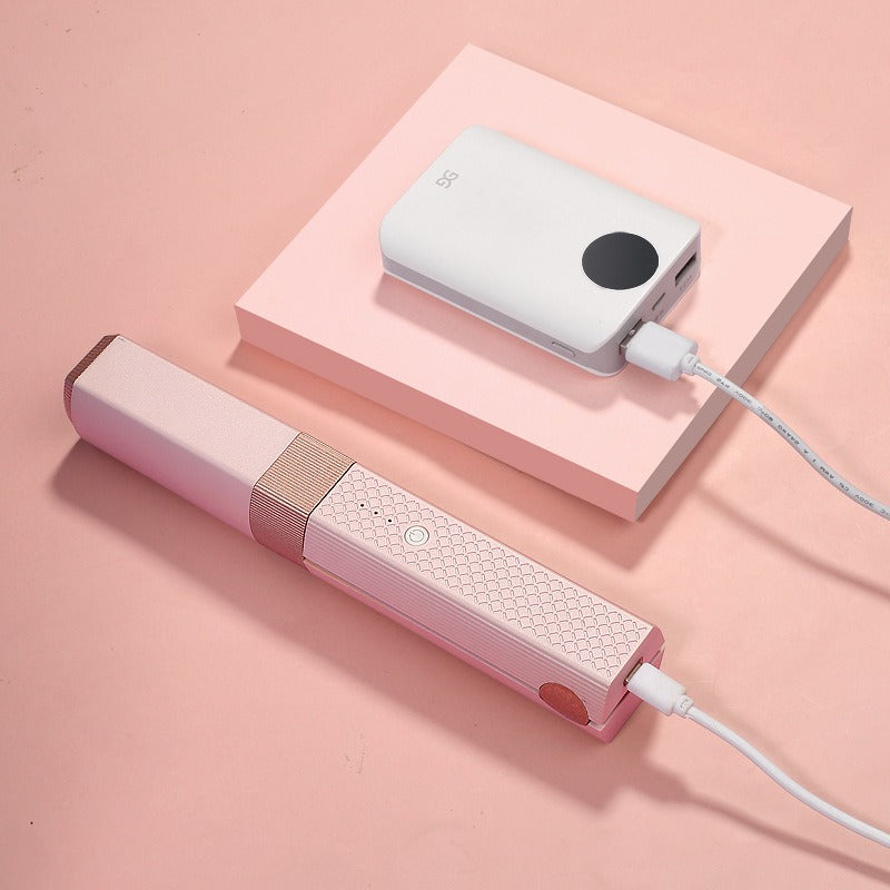 New mini USB wireless splint curling and straightening dual-use hair curler portable hair straightener bangs curler