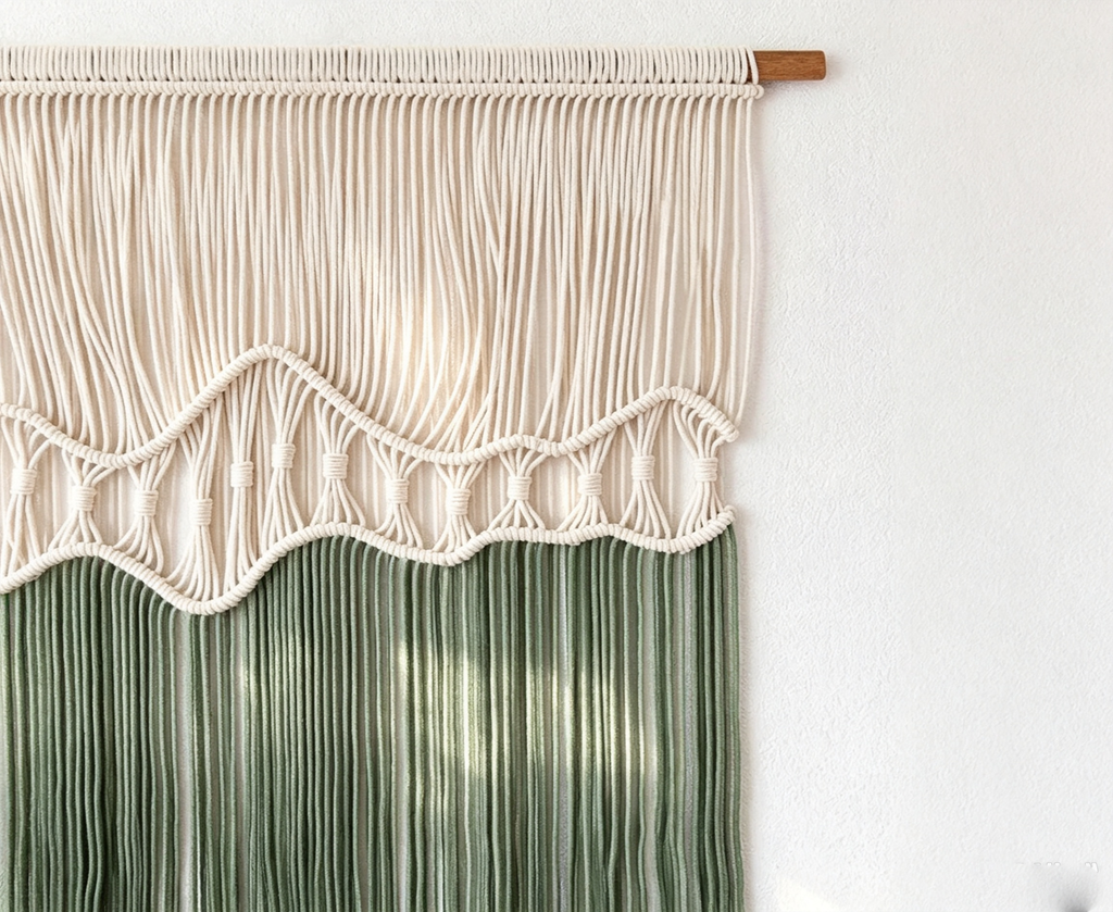 Hand woven gradient tapestry