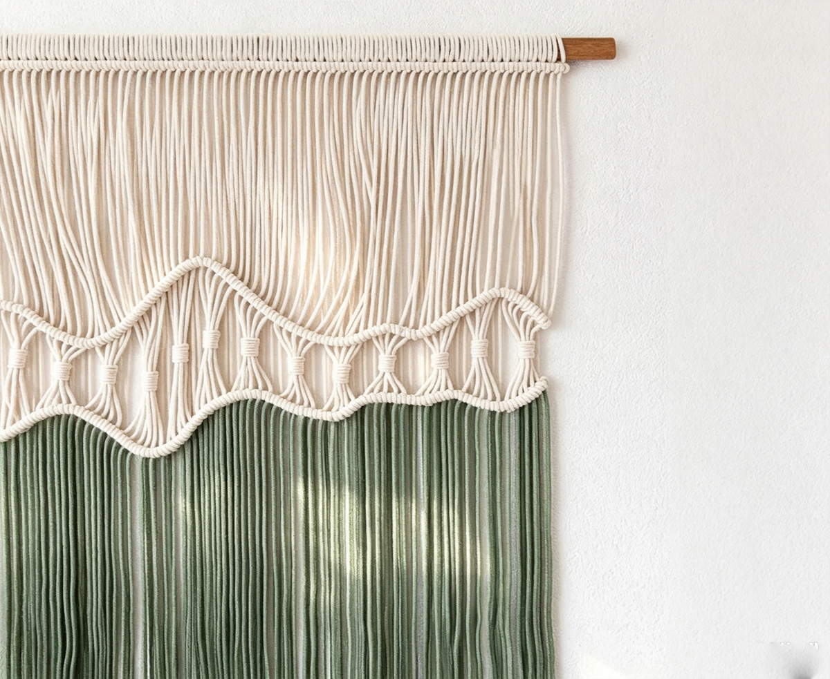 Hand woven gradient tapestry