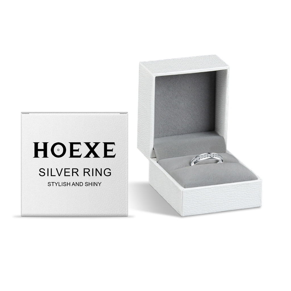 Hoexe Silver Dot Diamond Ring, Care For Daily Life Wear Comfortable Sports Ring For Men And Women